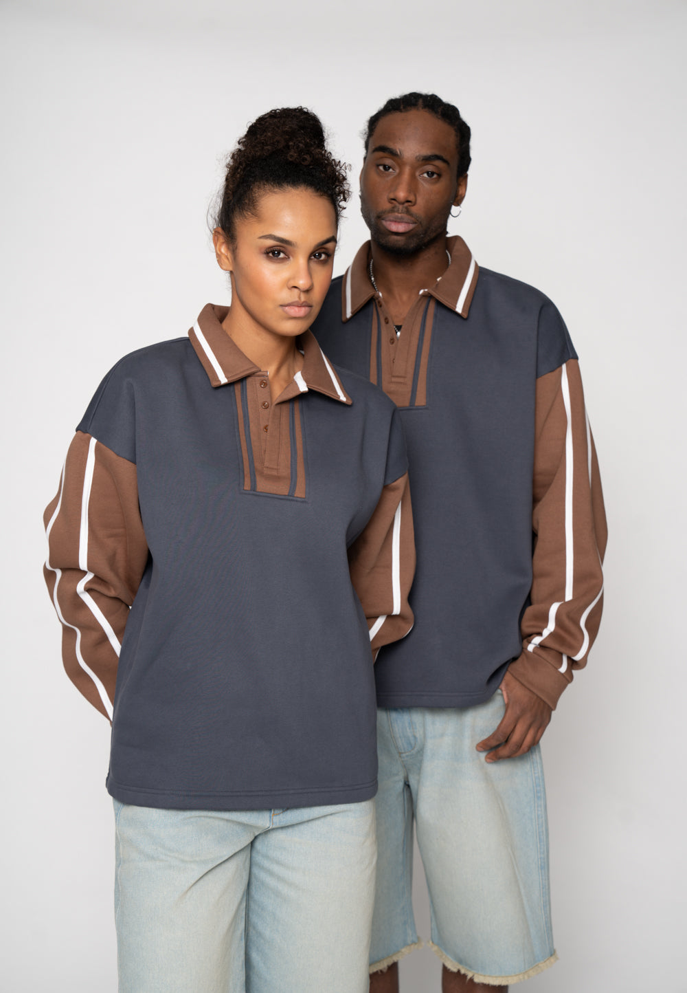 Oversized sweatshirt Polo GRIND Ombre Blue