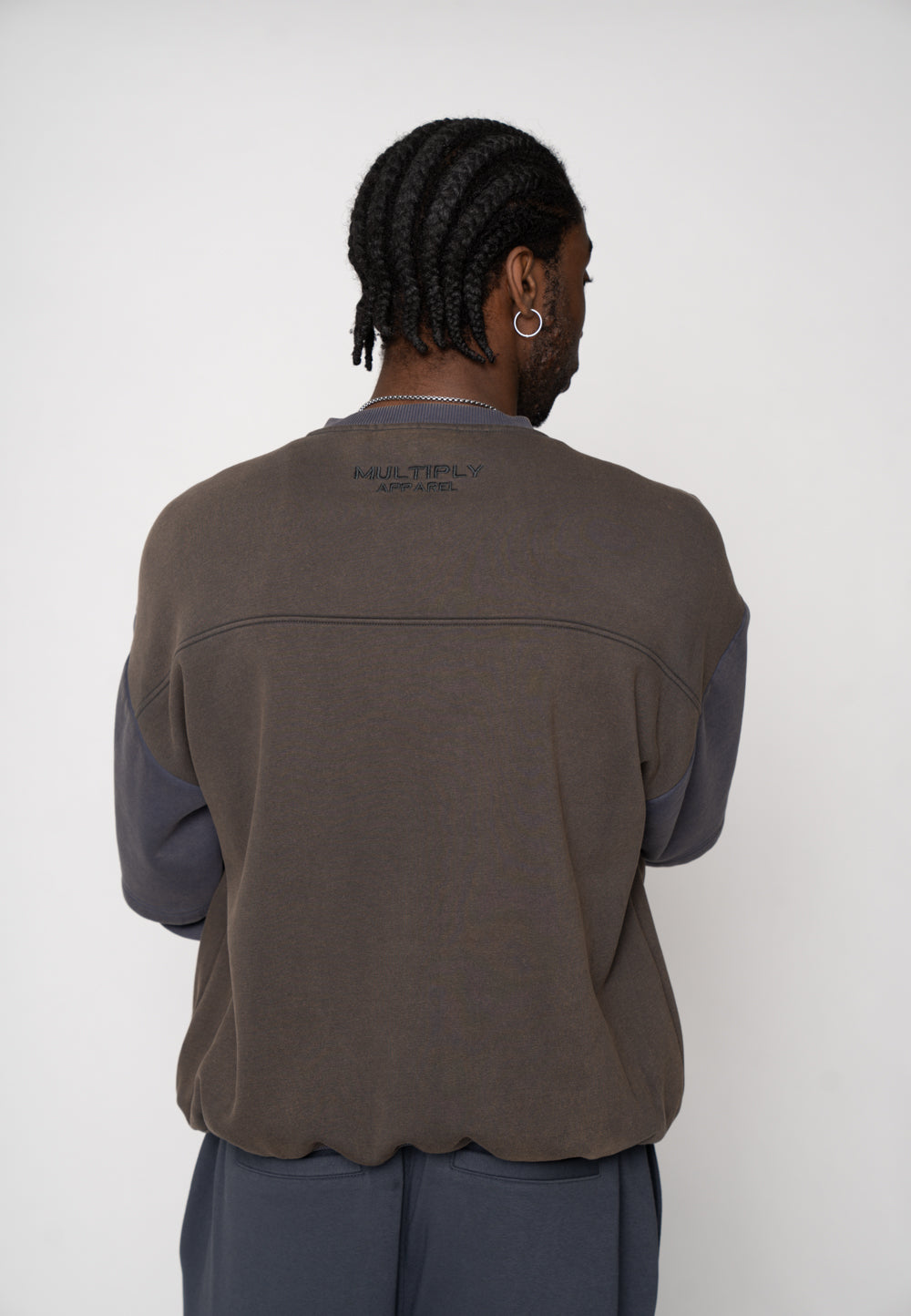 Oversize Half Zip VARIED Odyssey Grey
