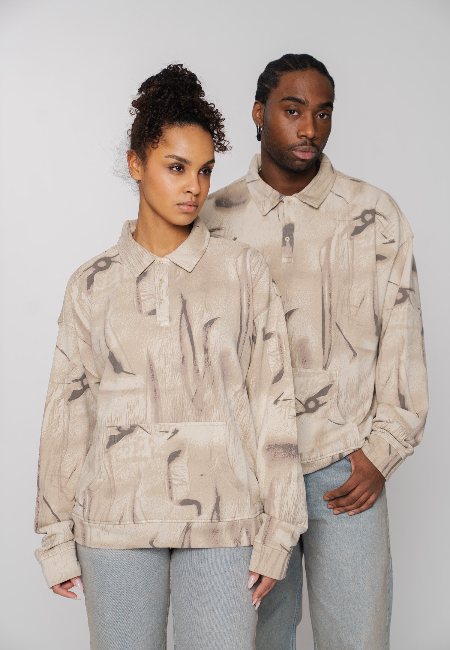 Oversized sweatshirt polo WILTED Castle Wall