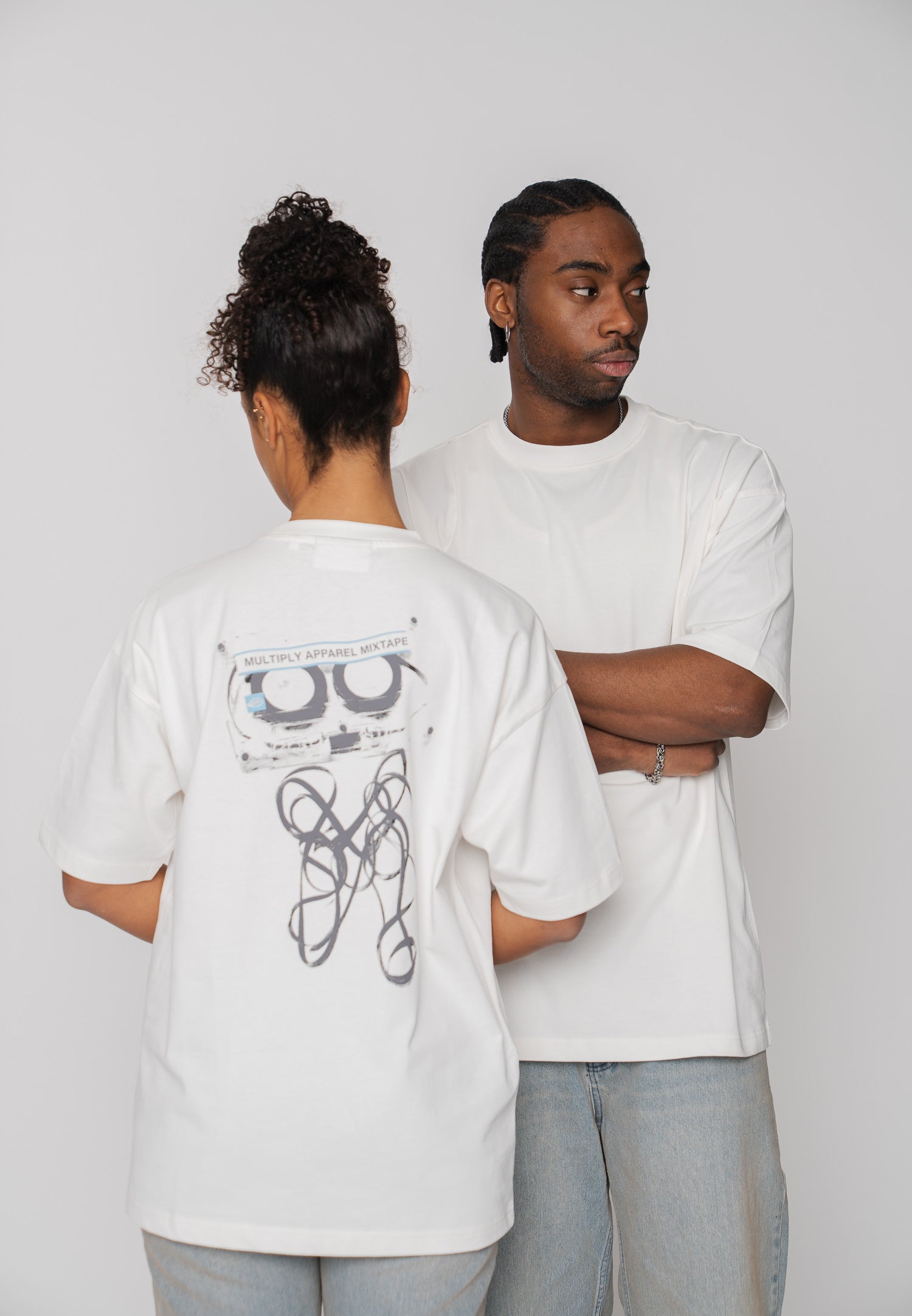 Oversize longsleeve HORSE SKETCH Black Soda Washed