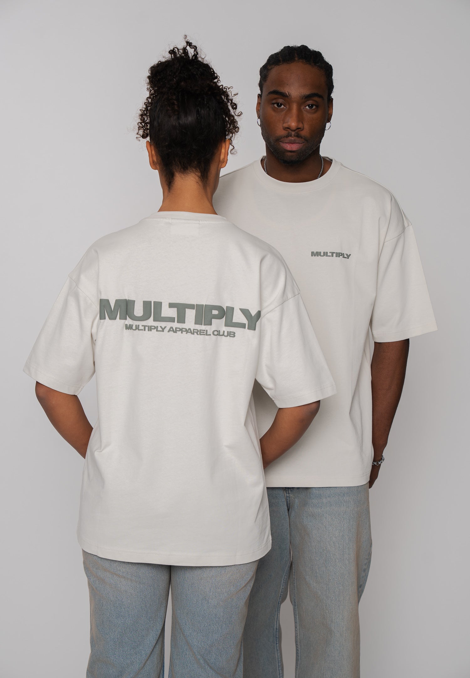 Oversized T-shirt MULTIPLY Straw