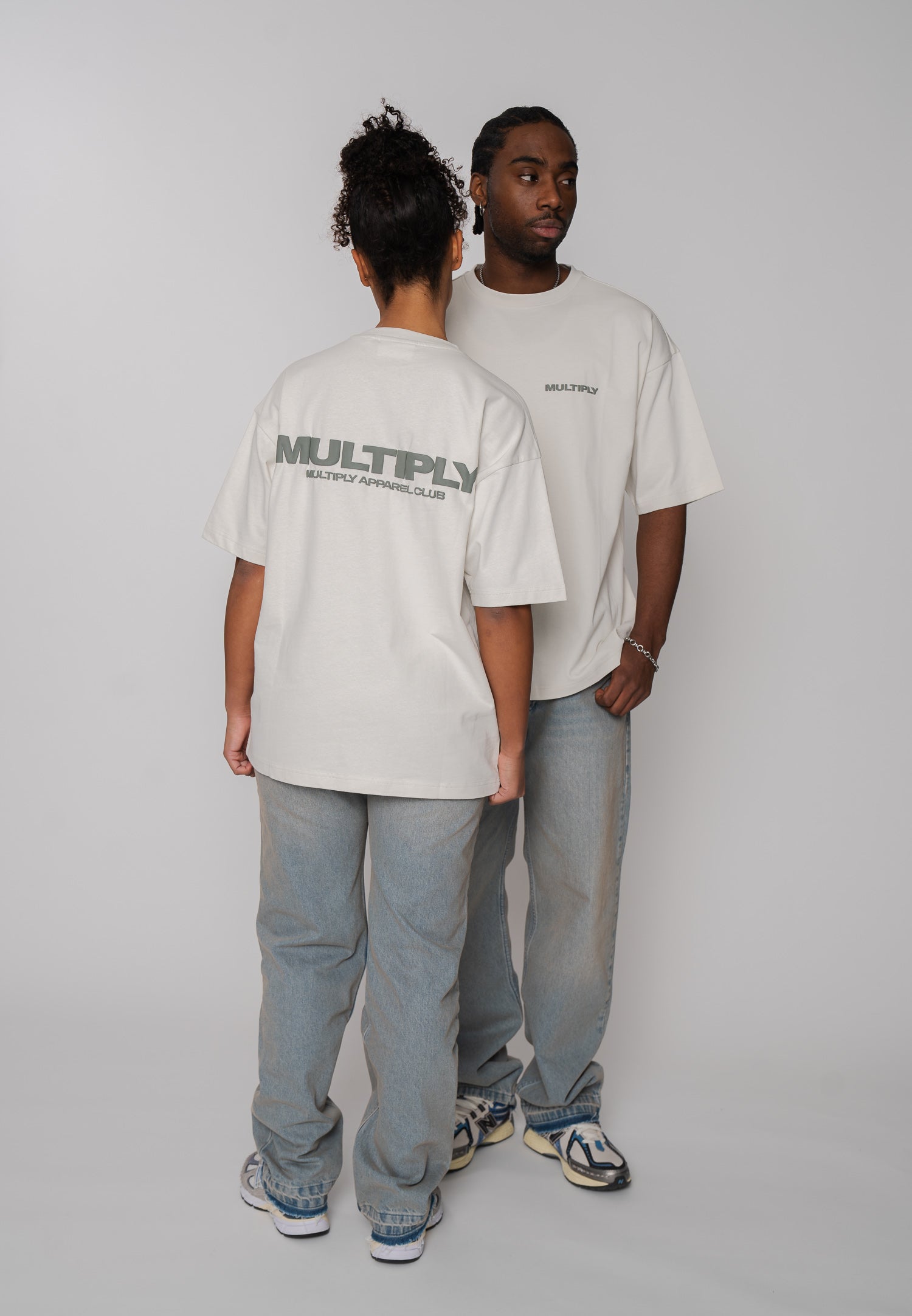Oversized T-shirt MULTIPLY Straw