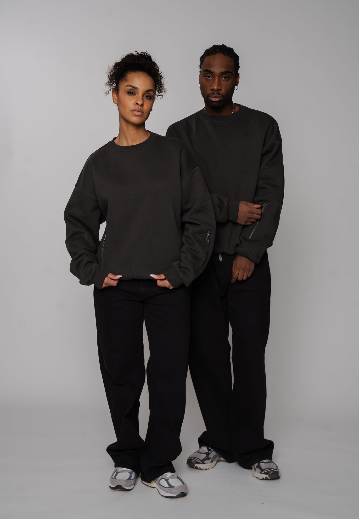 Oversized sweatshirt TATT Vasporous Gray
