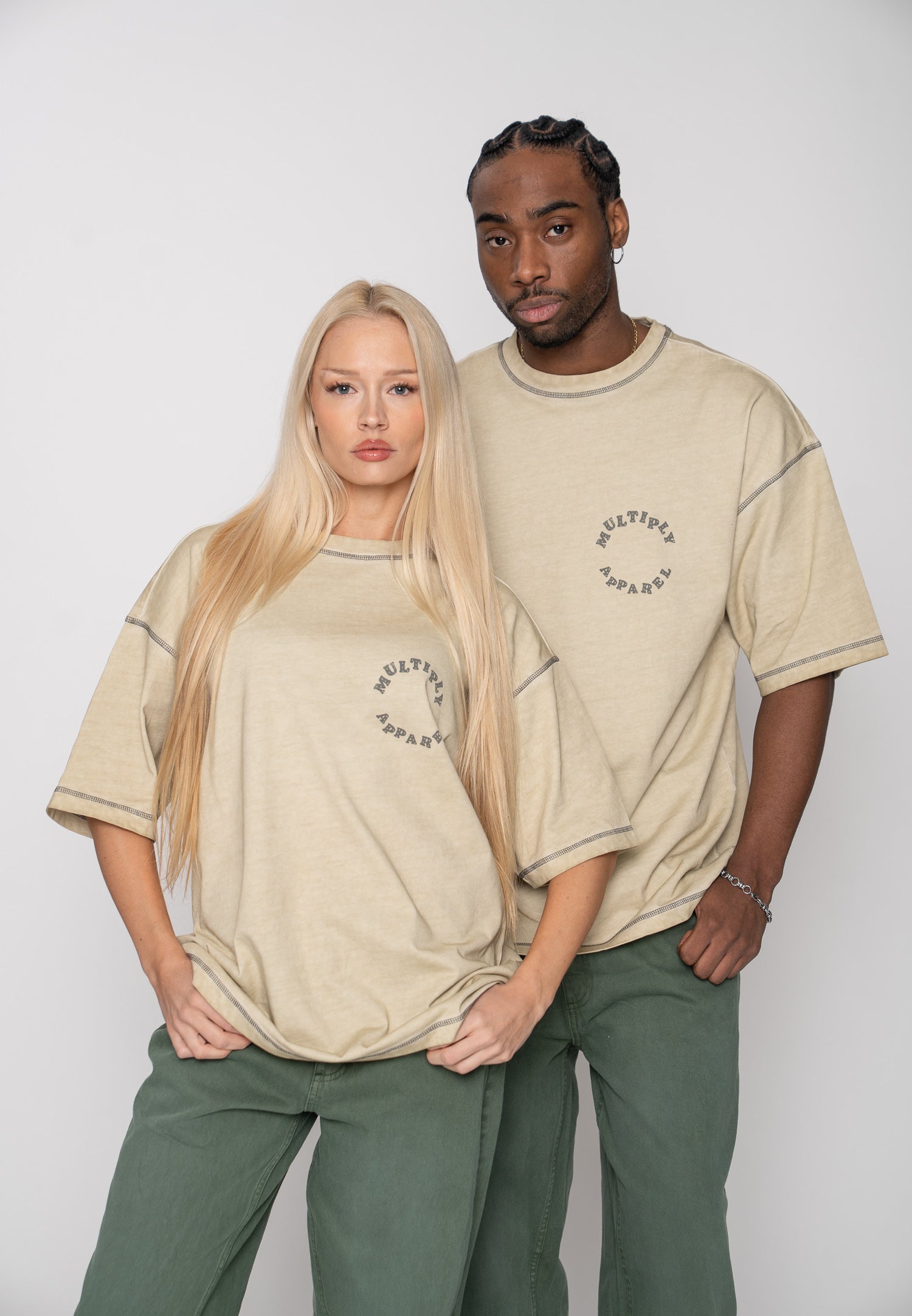 Oversize longsleeve HORSE SKETCH Black Soda Washed