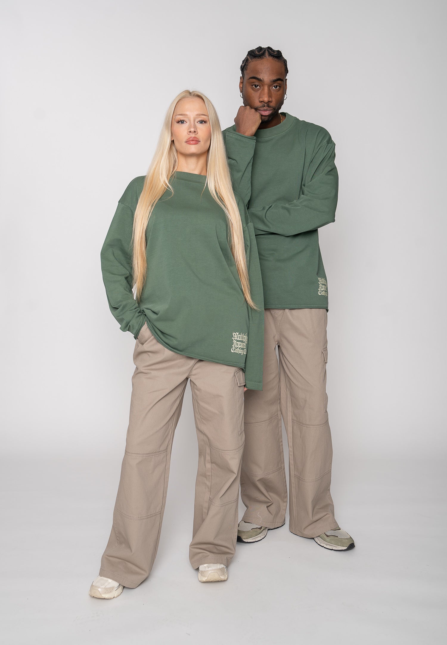 Oversize longsleeve HORSE SKETCH Black Soda Washed