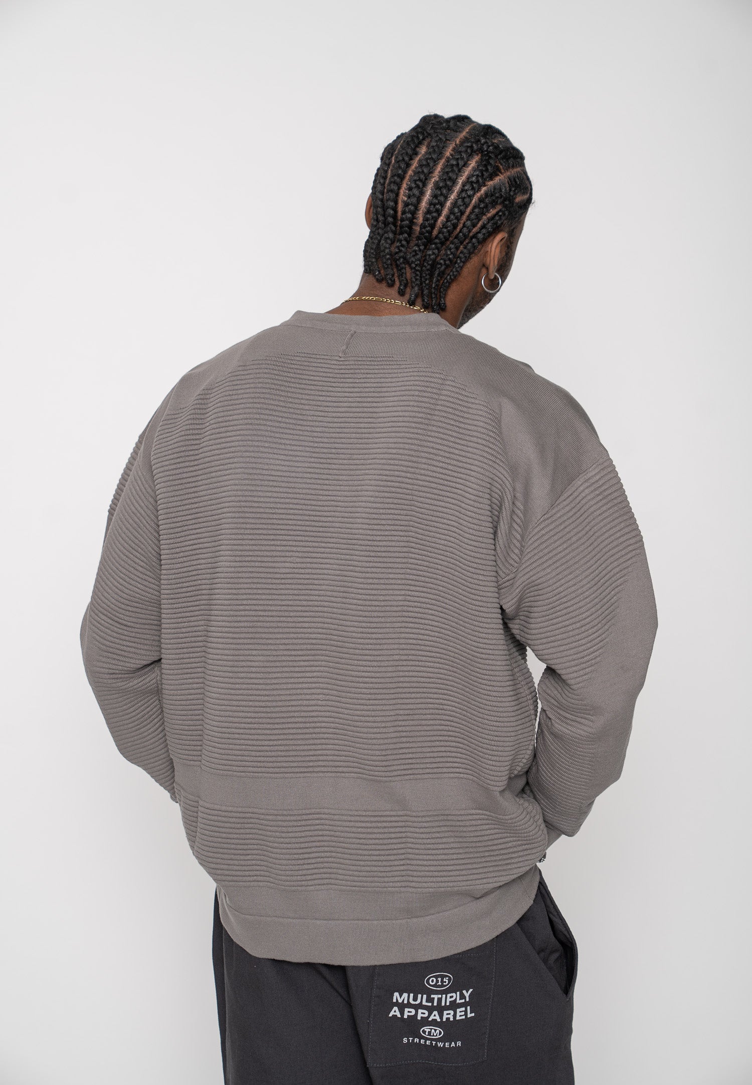 Oversized sweatshirt branding gargoyle