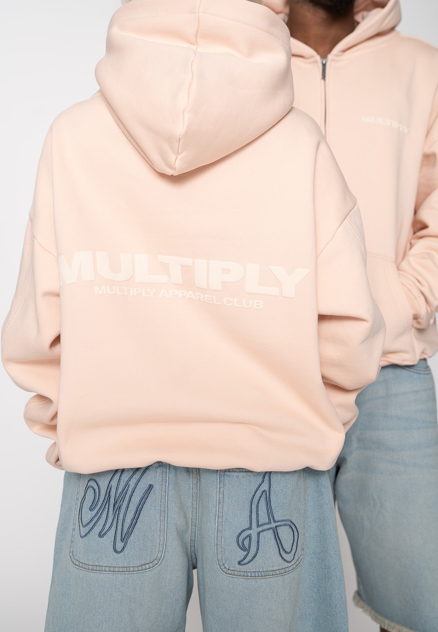 Oversize Zip Hoodie MULTIPLY Black