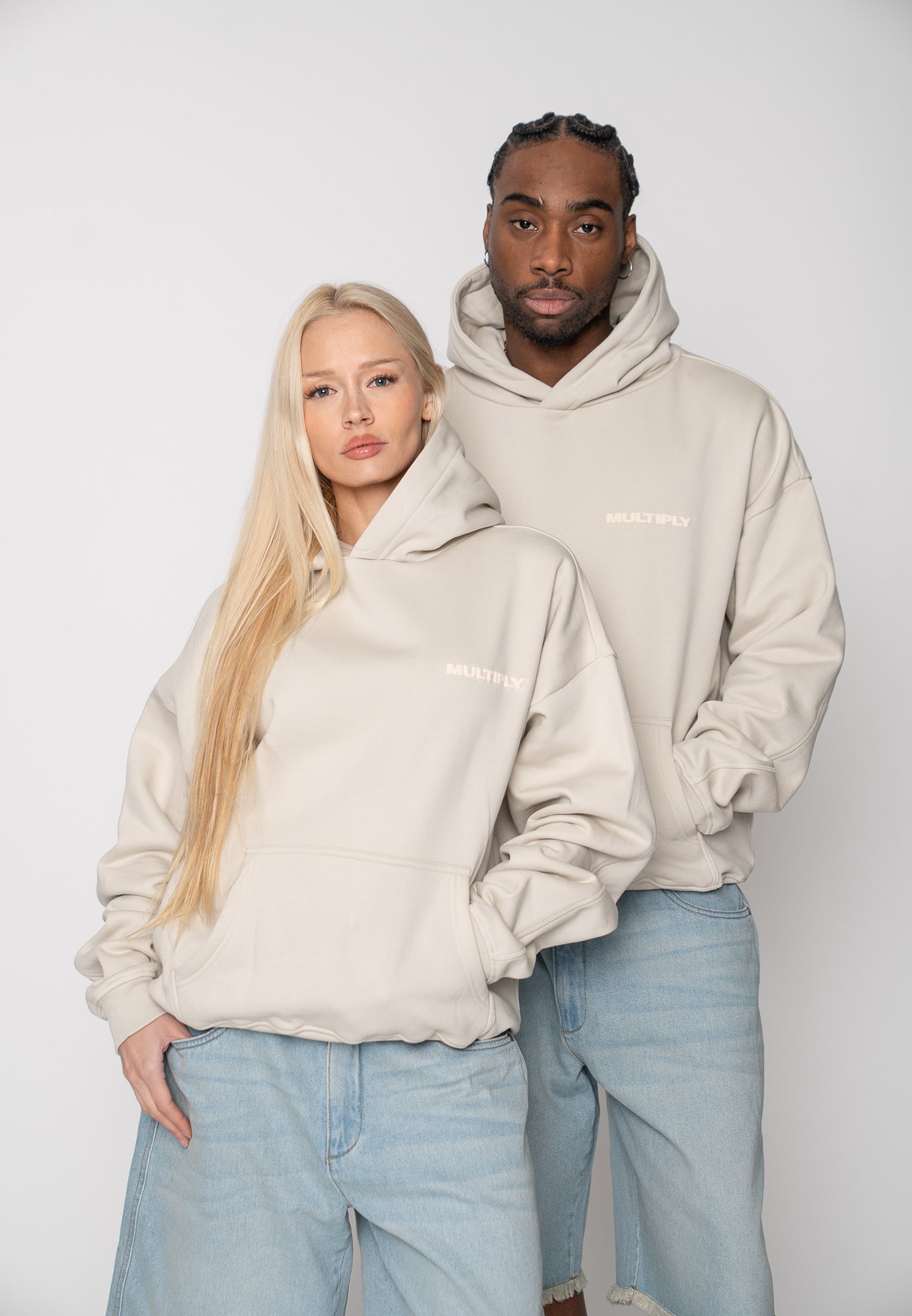 Oversized hoodie MULTIPLY Gargoyle