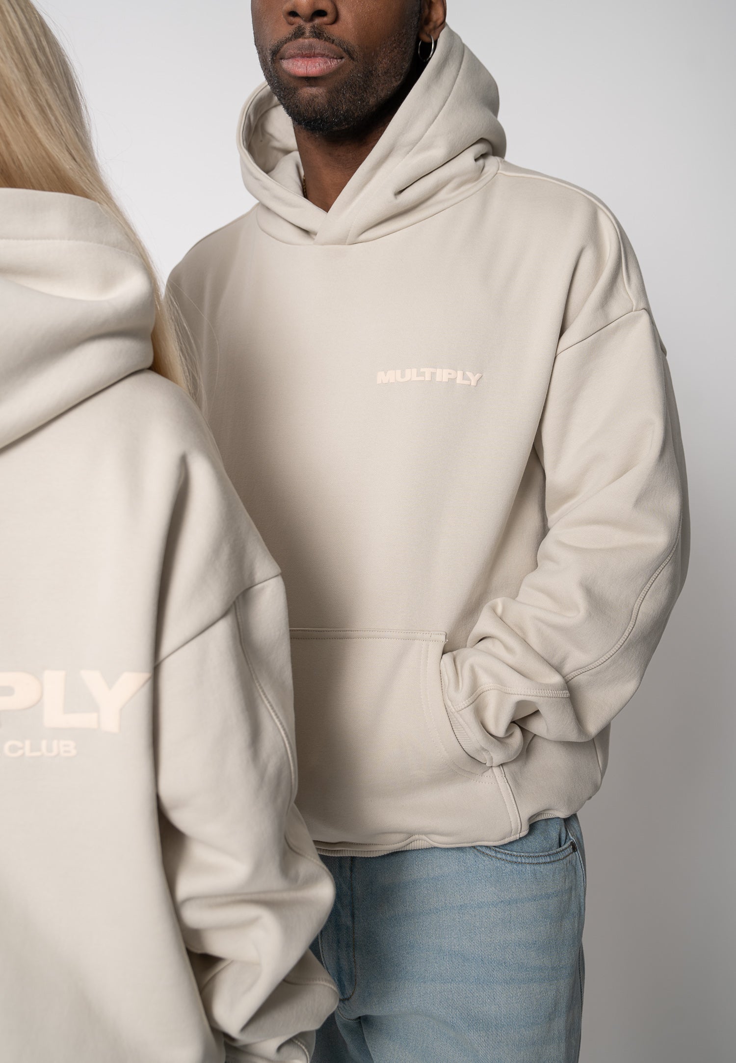 Oversized hoodie MULTIPLY Gargoyle