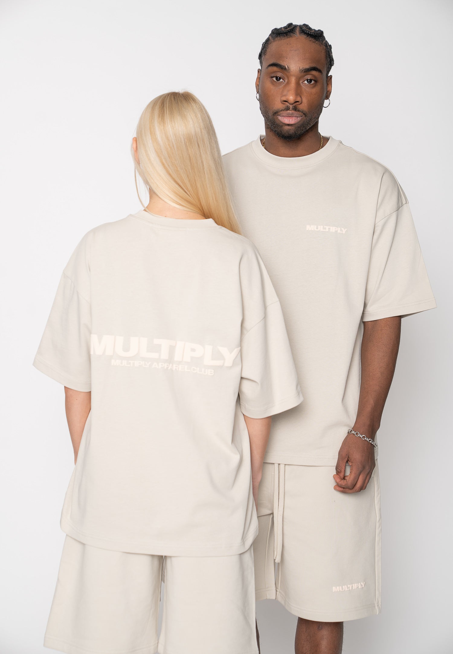 Oversized T-shirt MULTIPLY Straw