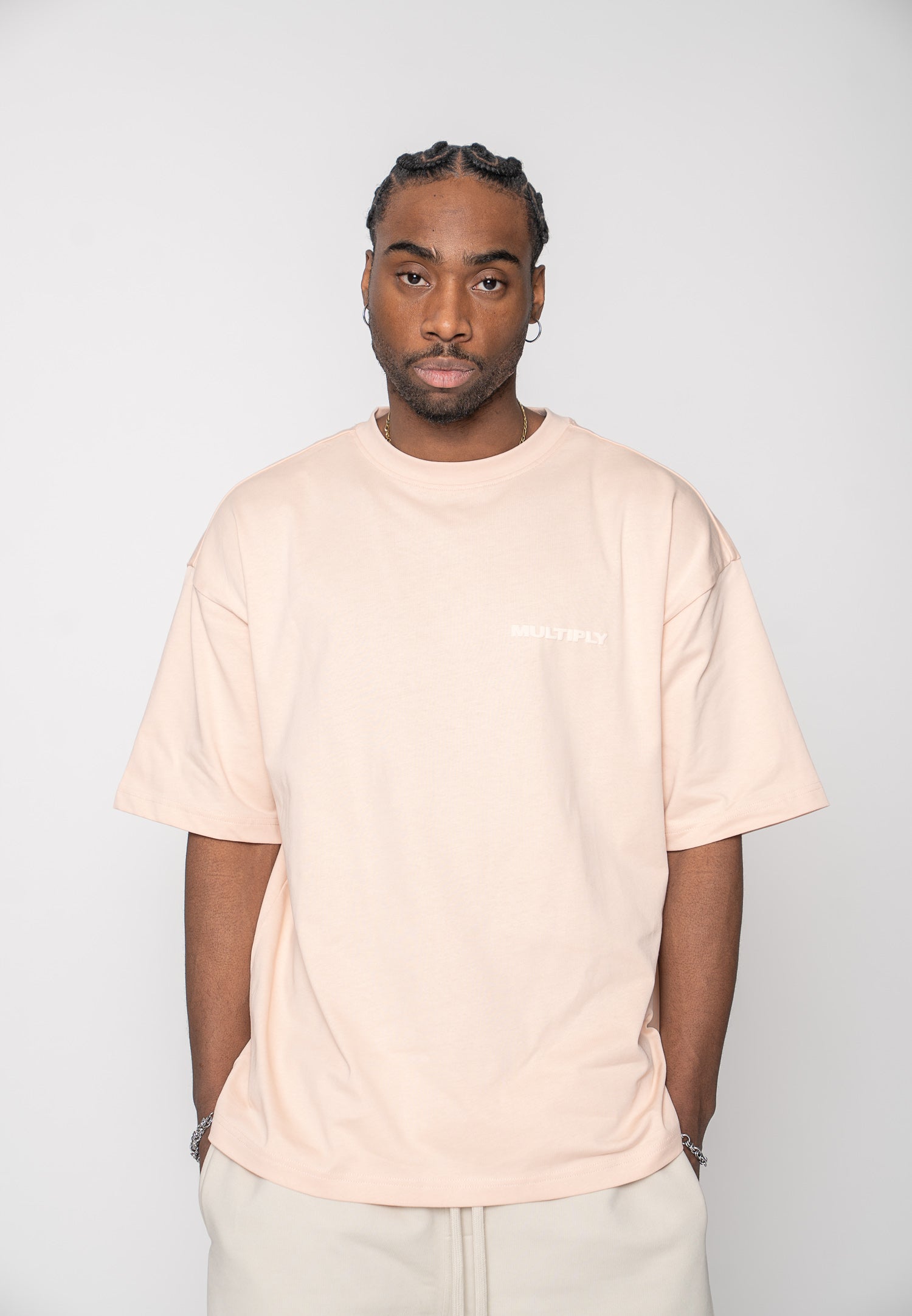Oversized T-shirt MULTIPLY Straw