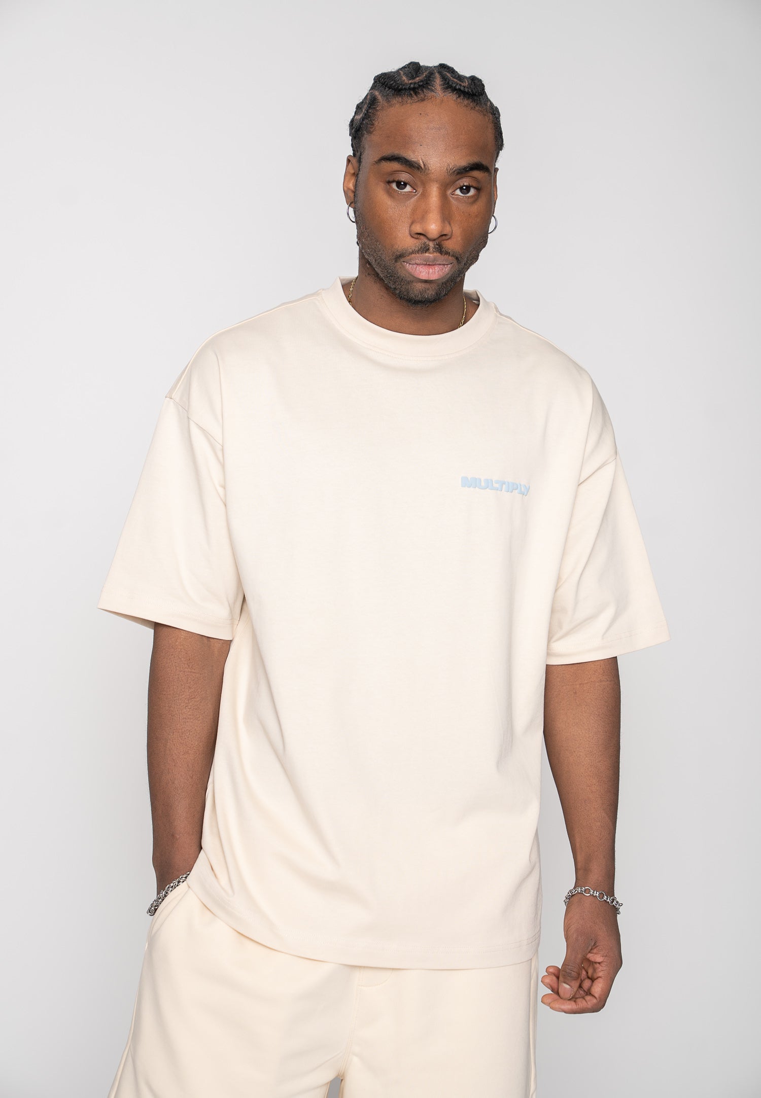 Oversized T-shirt MULTIPLY Straw