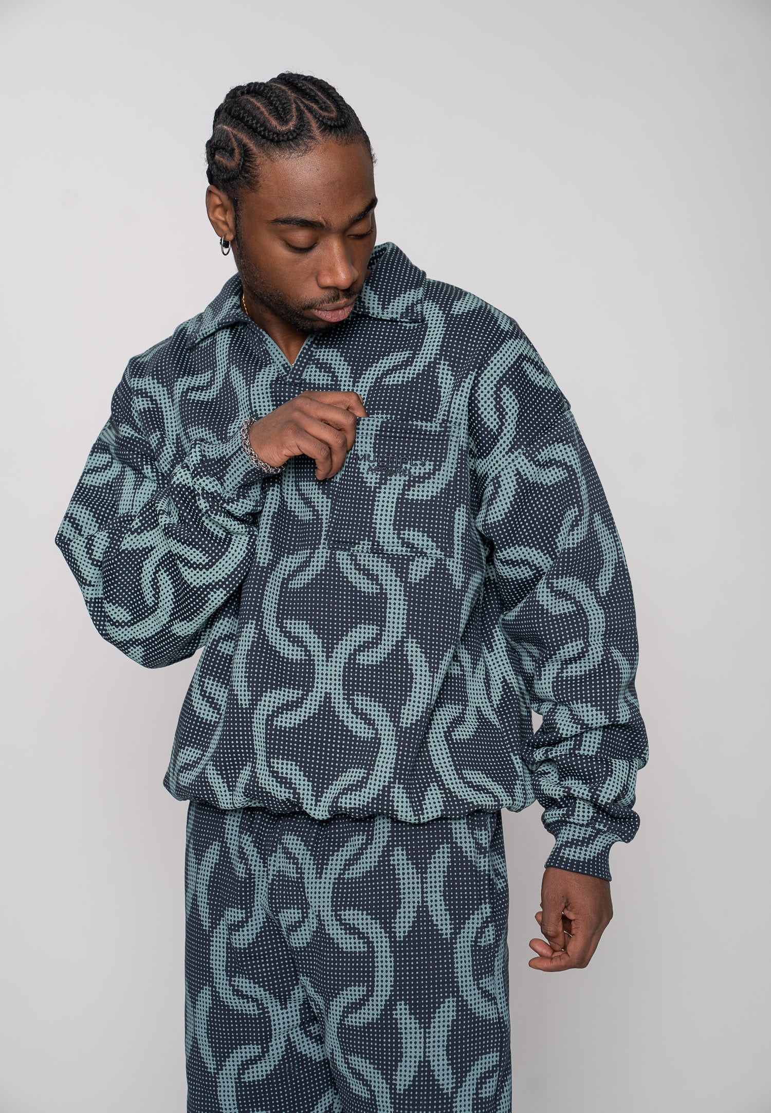 Oversized sweatshirt RIVIERA Fields of Rye