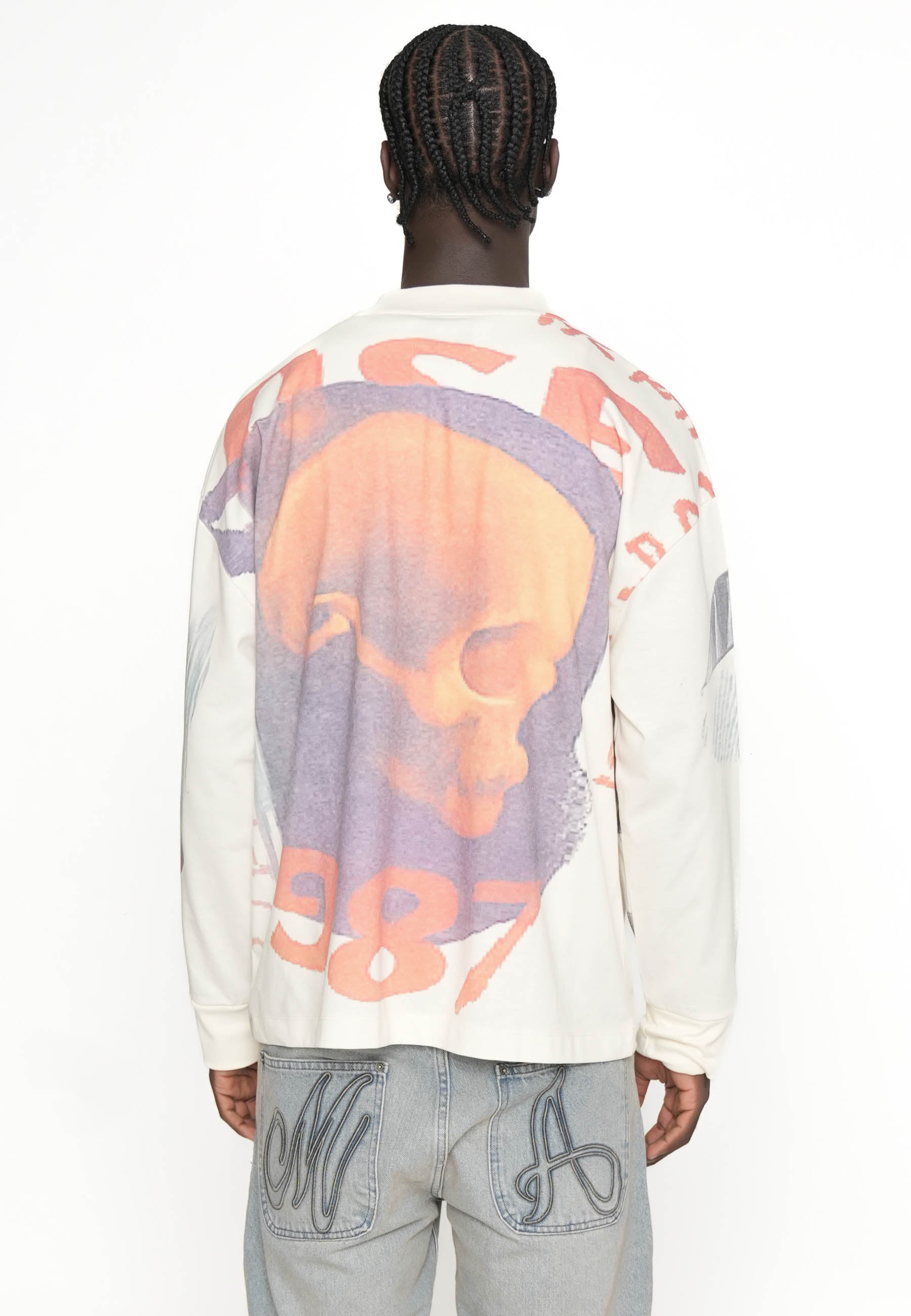 Oversize Longsleeve T-shirt QUILT Cloud Cream