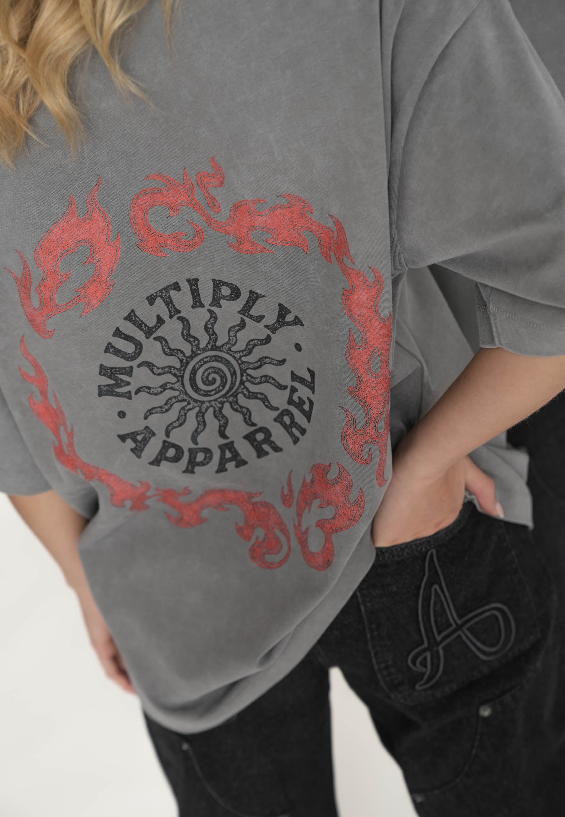 Oversize T-shirt CELTIC Gargoyle washed