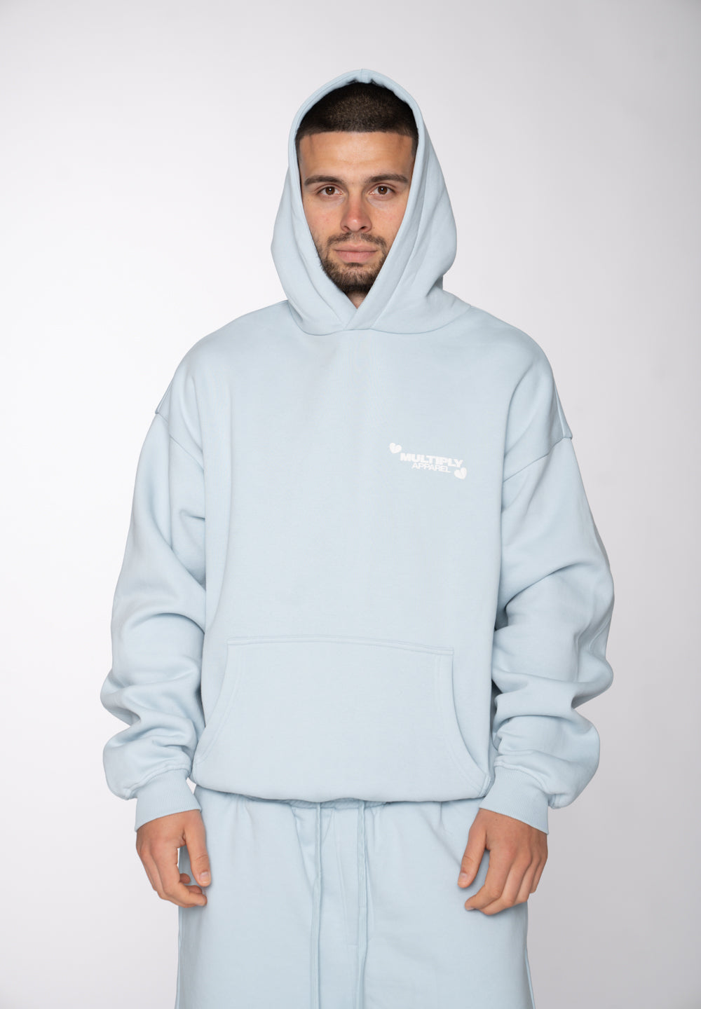 Oversized Hoodie DOG SKETCH Black Soda Washed