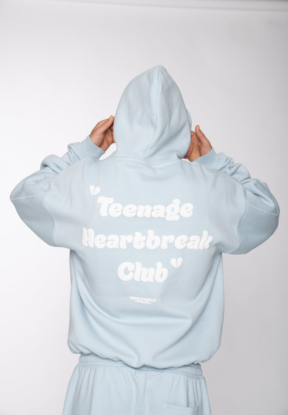Oversized Hoodie DOG SKETCH Black Soda Washed