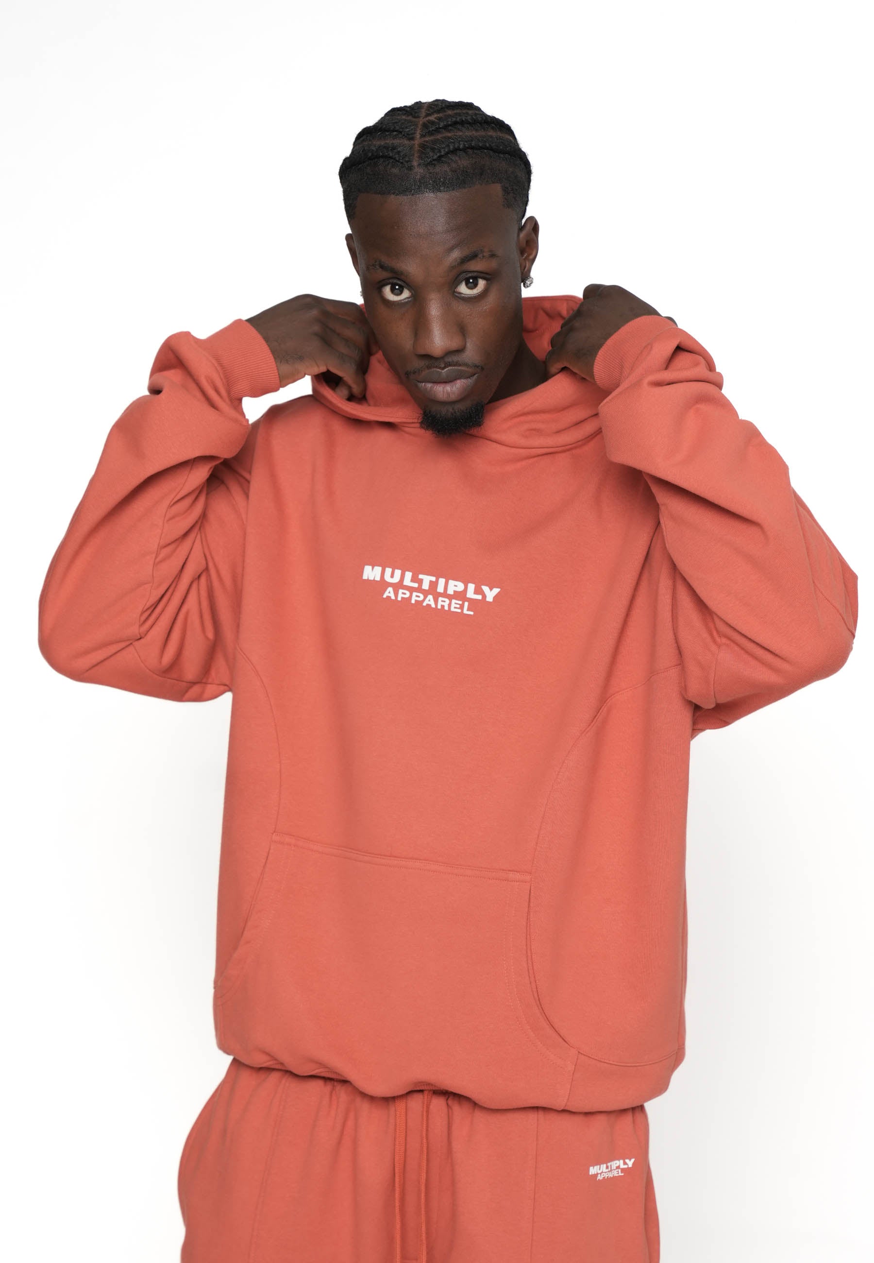 Oversize Hoodie CONTOURED Etruscan Red