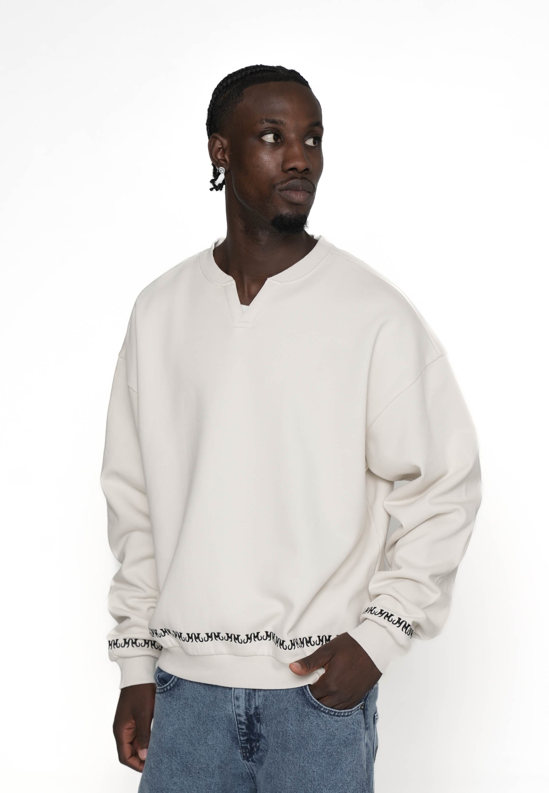 Oversize Sweatshirt RECORD SHOP Vasporous Gray
