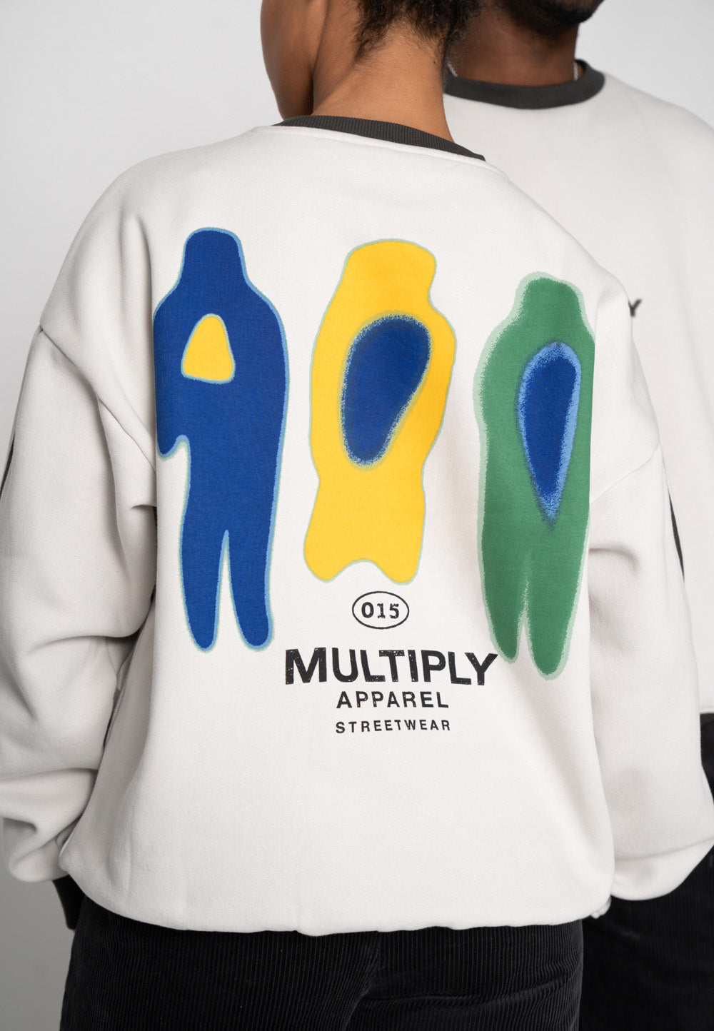 Oversized sweatshirt HEAT MAP Glacier Gray