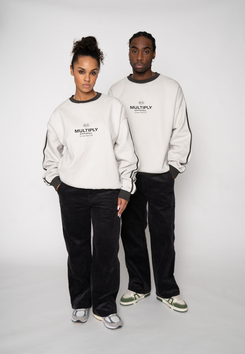 Oversized sweatshirt HEAT MAP Glacier Gray