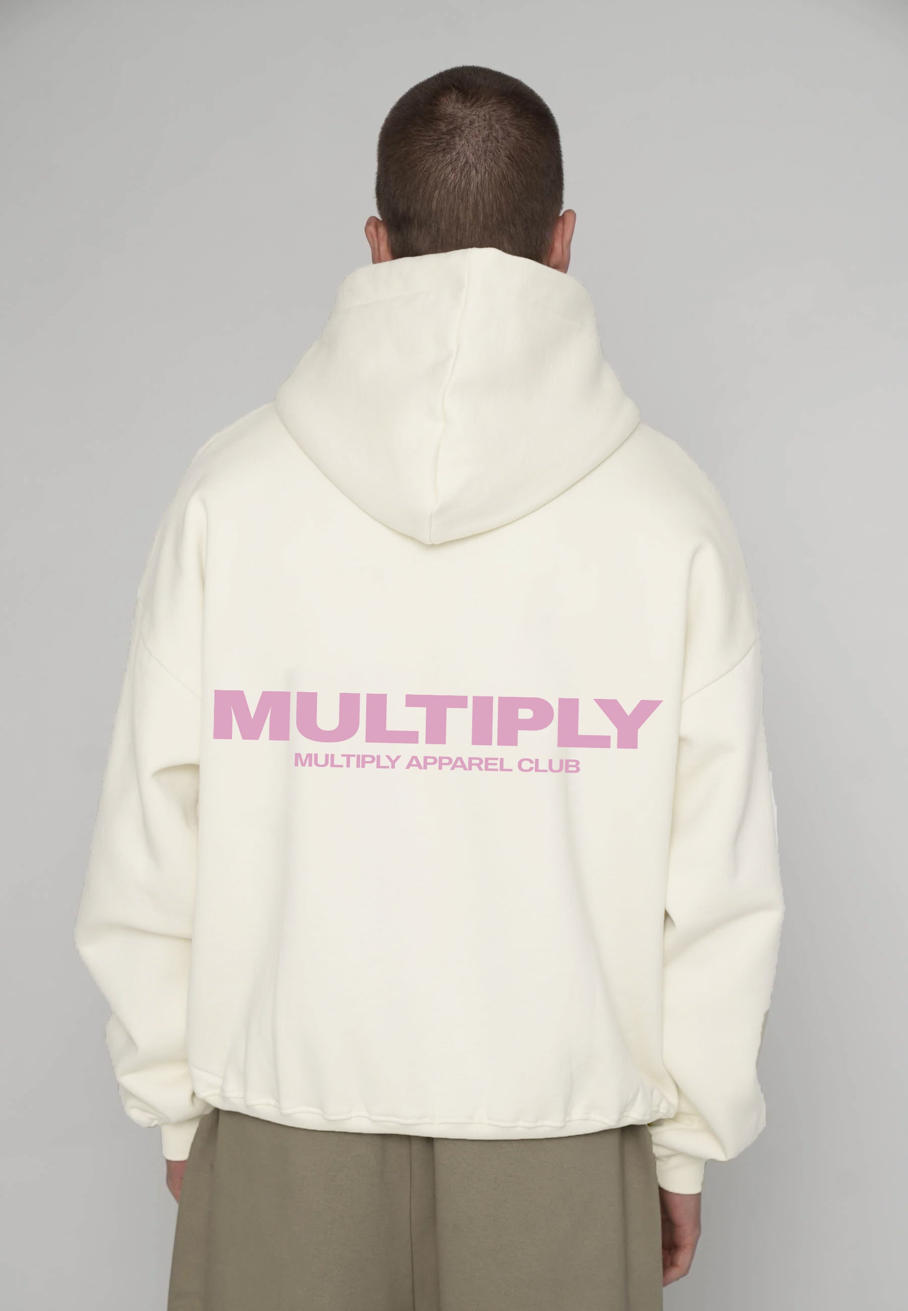 Oversize Zip Hoodie MULTIPLY Snow White