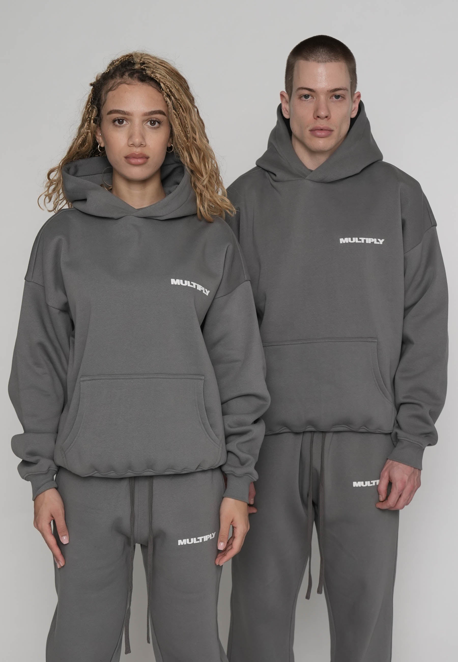 Oversize Hoodie MULTIPLY Gargoyle