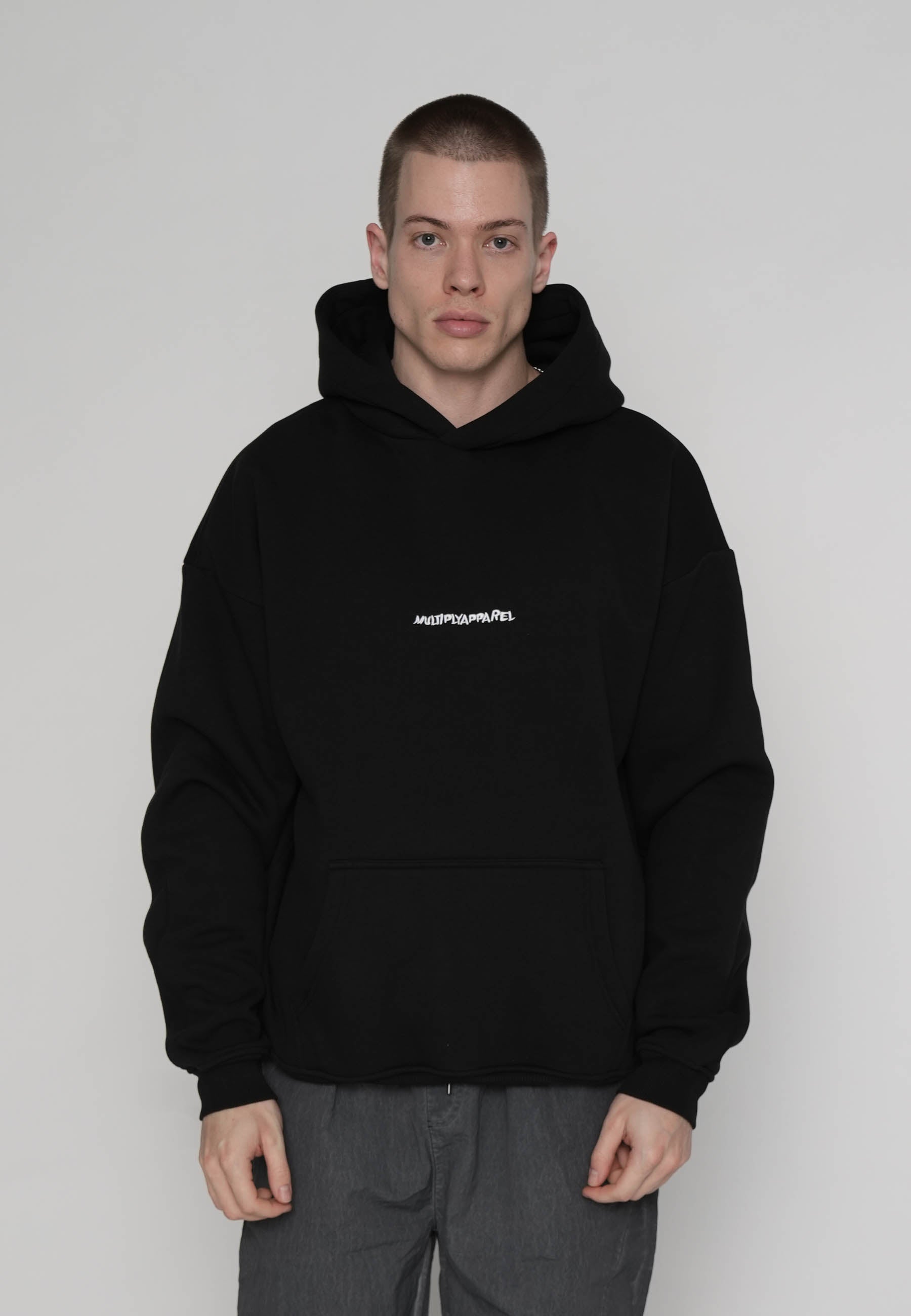 Oversized Hoodie HEART Black