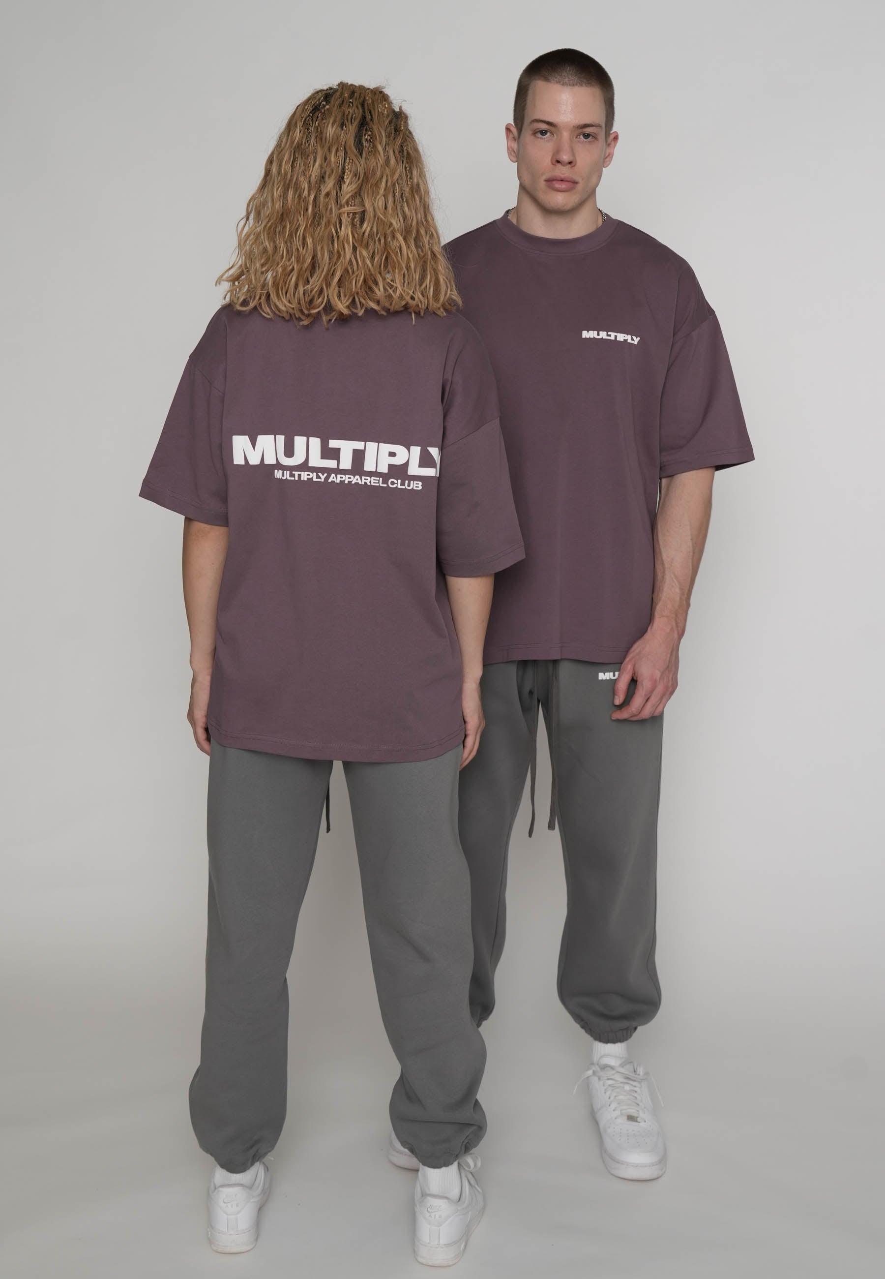 Oversize T-shirt MULTIPLY Black Plum