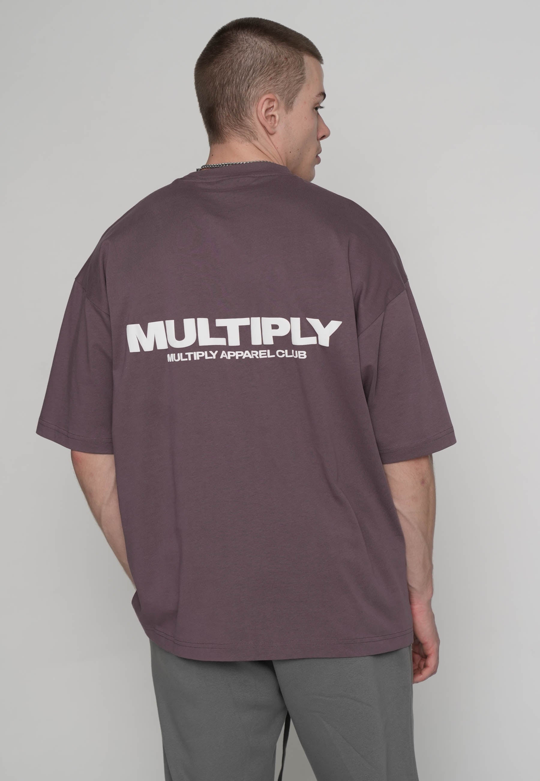 Oversize T-shirt MULTIPLY Black Plum