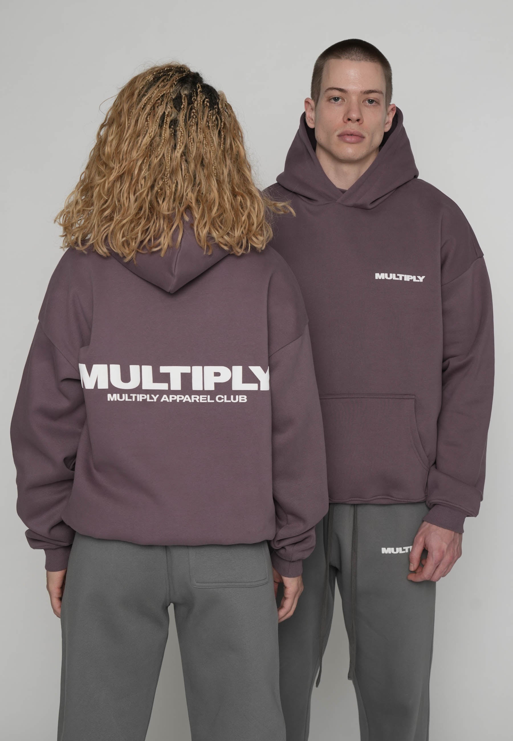 Oversize Hoodie MULTIPLY Black Plum