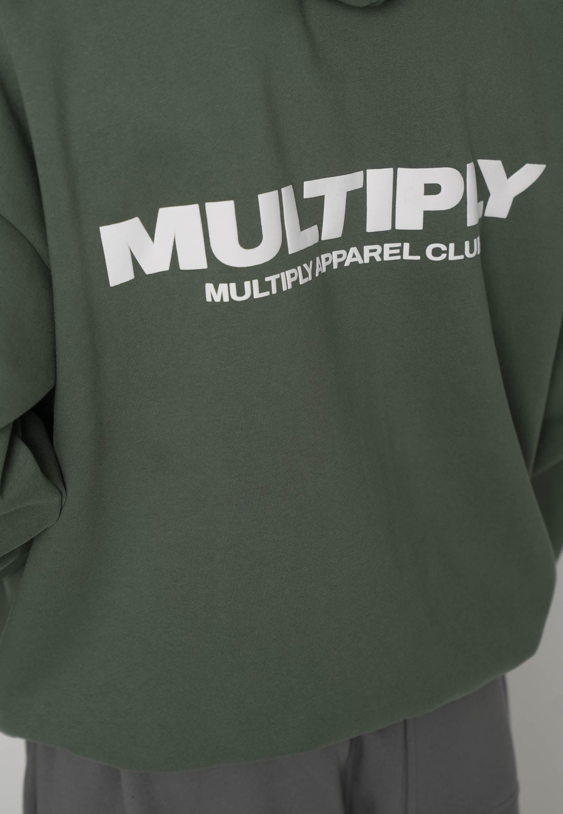Oversize Zip Hoodie MULTIPLY Duck Green