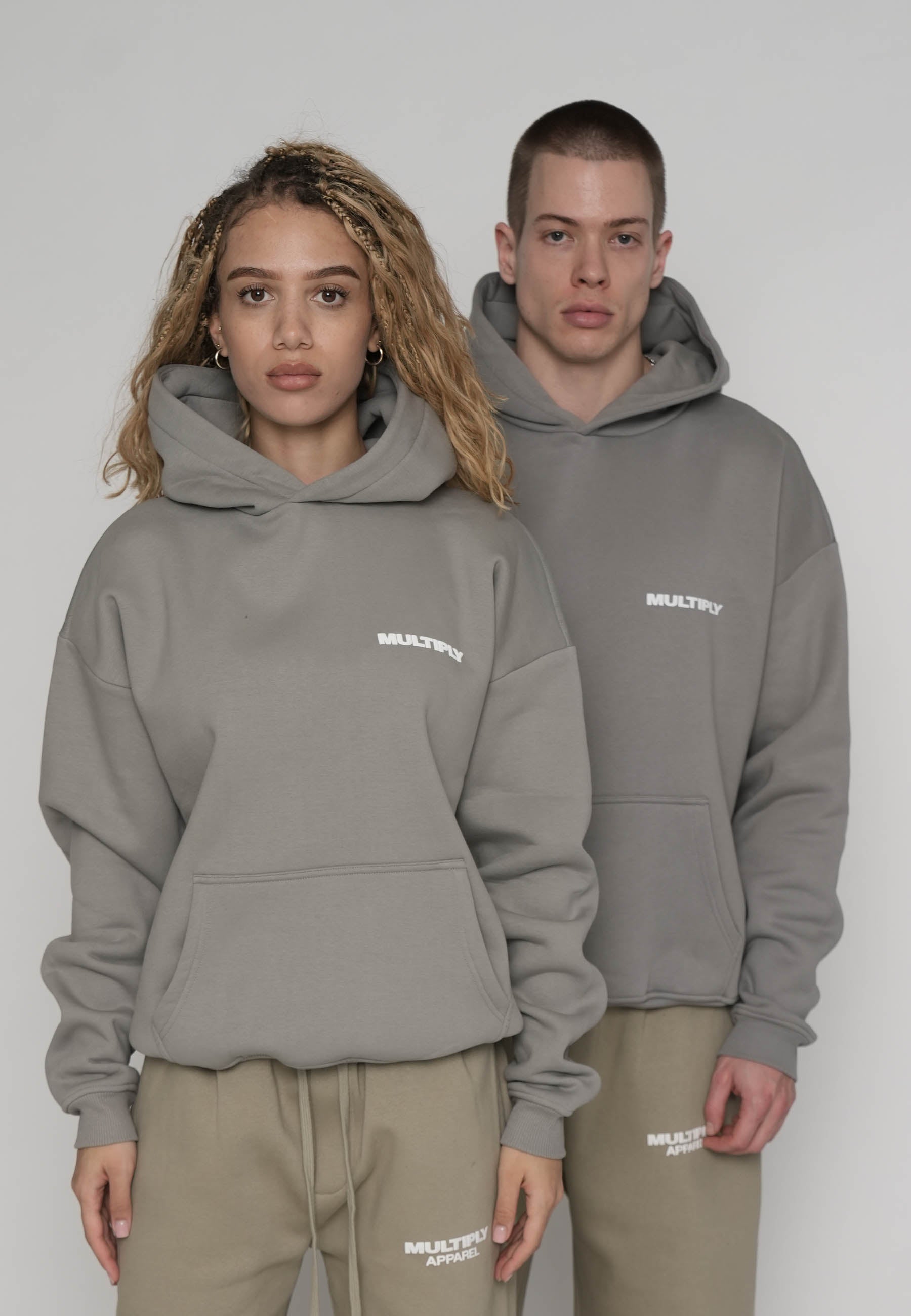 Oversize hoodie MULTIPLY Ultimate Grey